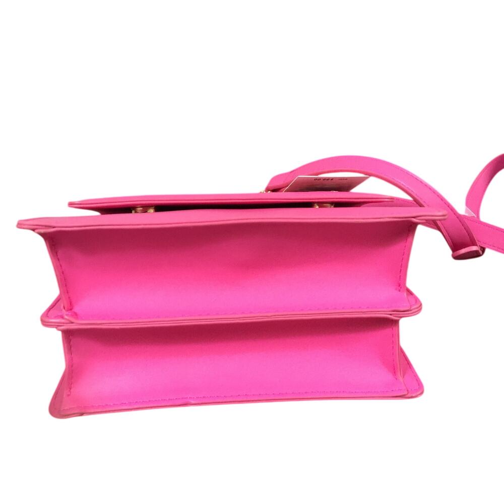 Betsey Johnson XOMYLO 2 Teddy Bear Charm Crossbody Bag Pink Sequin NWT - Picture 9 of 14